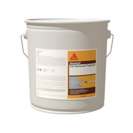 Sika Sikalastic 715 Textured Top Coat Charcoal 5 Gallon 537820